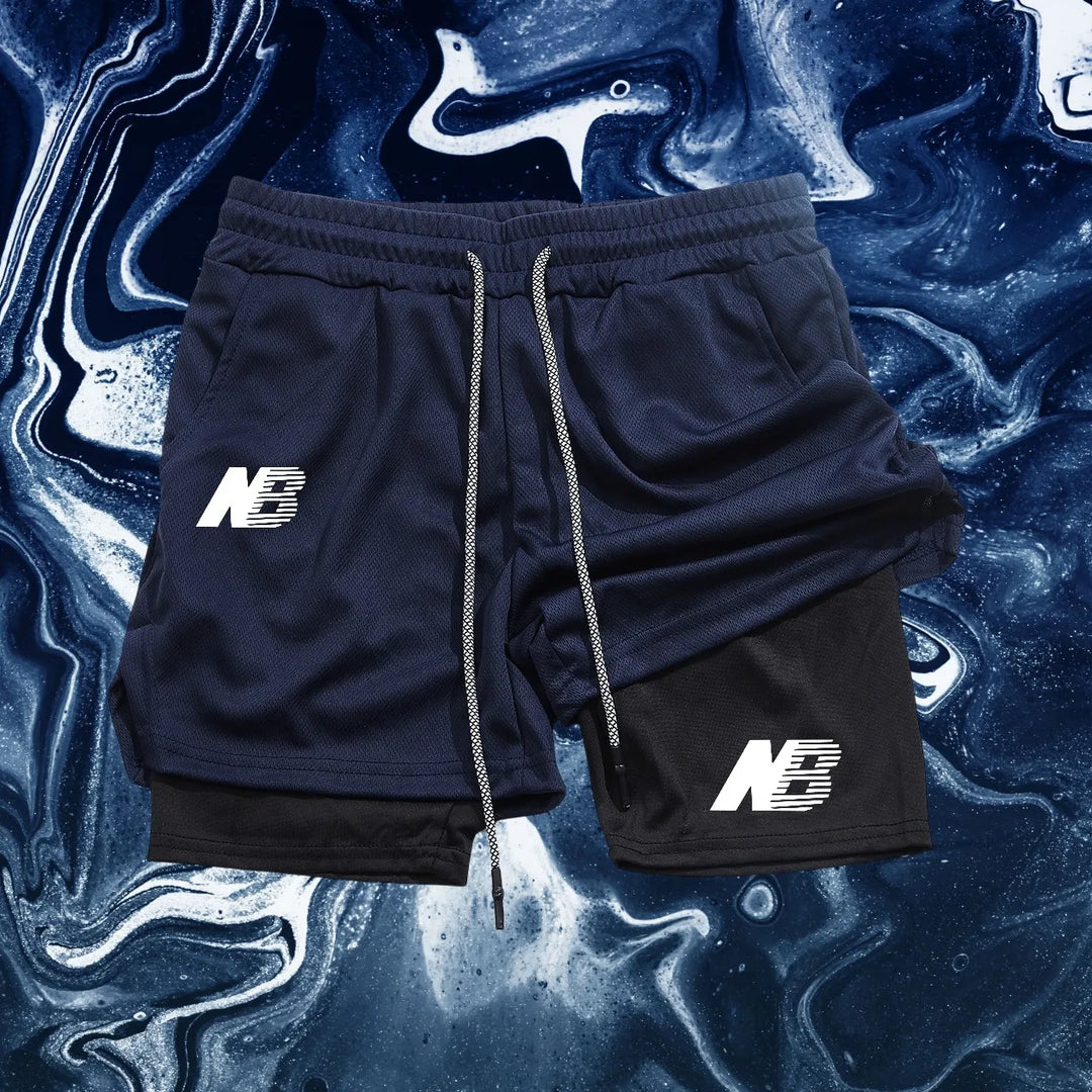 Featuring a tight double-layer design, sports shorts