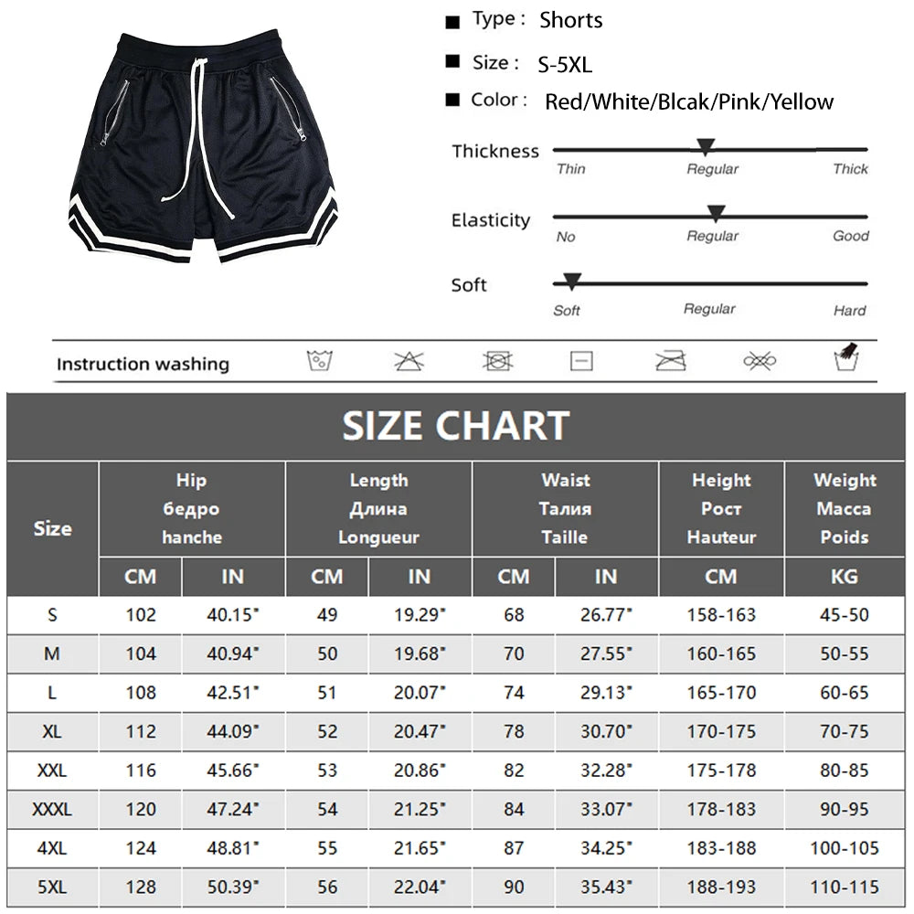 Summer Basketball Oversized Sports Shorts