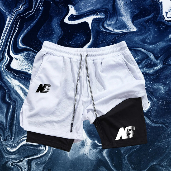 Featuring a tight double-layer design, sports shorts